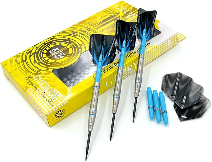 CUESOUL Professional Tungsten Steel Tip Dart Set 85% Tungsten 22g/24g/26g-Glory Series-StrideForce Fitness