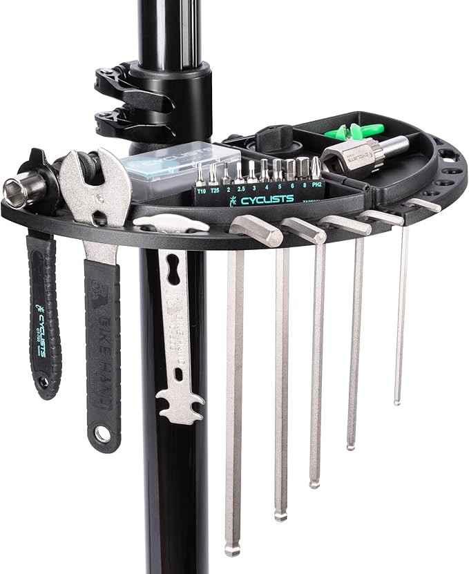 cyclists Bike Repair Stand(Max Load 110lbs)- Bike Stand for Workstand Maintenance - E Bike Repair Stand Bicycle Shop Home Mechanics for Mountain Bike and Road Bike-StrideForce Fitness