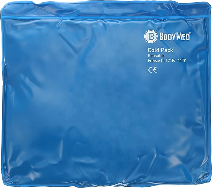 BodyMed Reusable Vinyl Ice Pack for Knee, Arm, Elbow, Shoulder, Back - Professional Grade Cold Therapy for Injuries, Aches, Swelling, Bruises, Sprains - 14 in. x 12 in. (Standard)-StrideForce Fitness