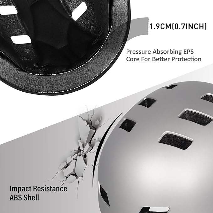 Bike Helmet 3 Sizes for Teenager Kids Youth Adults,Bavilk Skateboard Helmet Adjustable Multi-Sport Bicycle Cycling Scooter Roller Skate Inline Skating Rollerblading for Girls Boys Women Men Teen-StrideForce Fitness