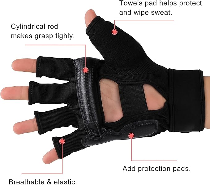 FitsT4 Sports Half Mitts MMA UFC Training Boxing Punch Bag Martial Arts Gloves-StrideForce Fitness