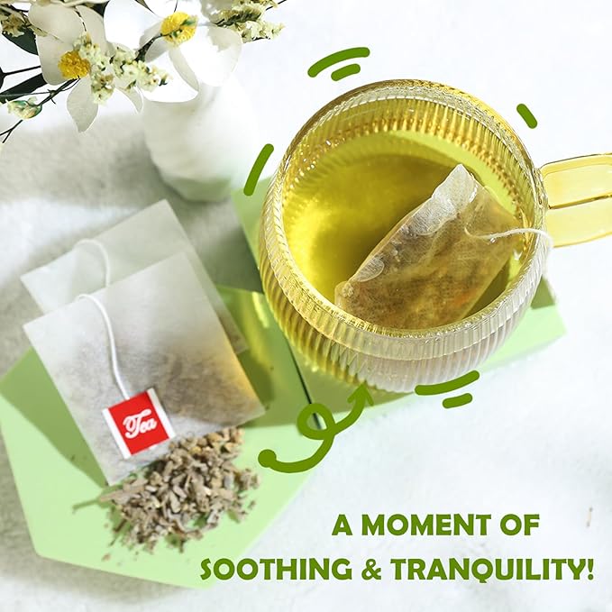 TEARELAE - Premium Sage Leaf Tea Bags - 1.5g x 40 Count - Natural Cut & Sifted Sage Herb Salvia Officinalis - Non-GMO - Caffeine-free - Digestion Support & Breath Support-StrideForce Fitness