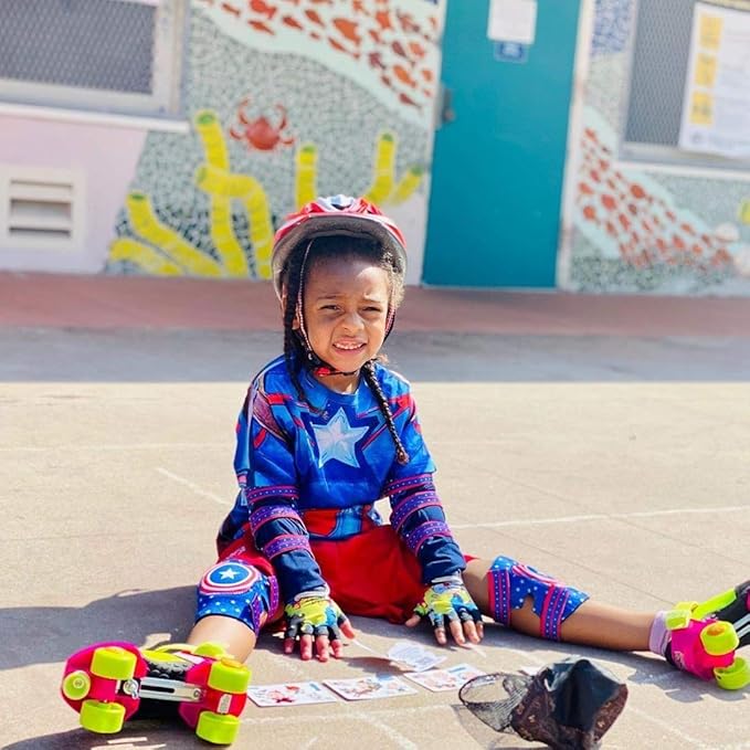 Soft-Style Kids Knee and Elbow Pads with Bike Gloves, Flexible Impact-Resistant Gear for Ages 2-11, Designed for Balance Bikes, Roller-Skating, and Skateboarding-StrideForce Fitness