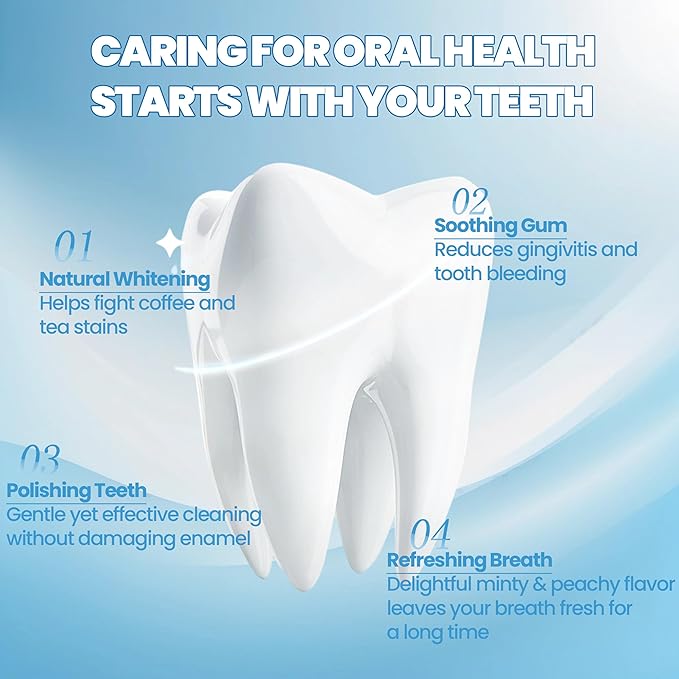 Niacinamide Whitening Toothpaste, YAYASHI Niacinamide Intensive Whitening Toothpaste with Natural Gentle Care Deep Stain Removal Cherry Blossom Mint Flavor, Improves Gum Health