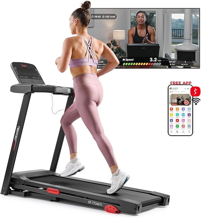Sunny Health & Fitness Smart Wi-Fi Treadmills-StrideForce Fitness