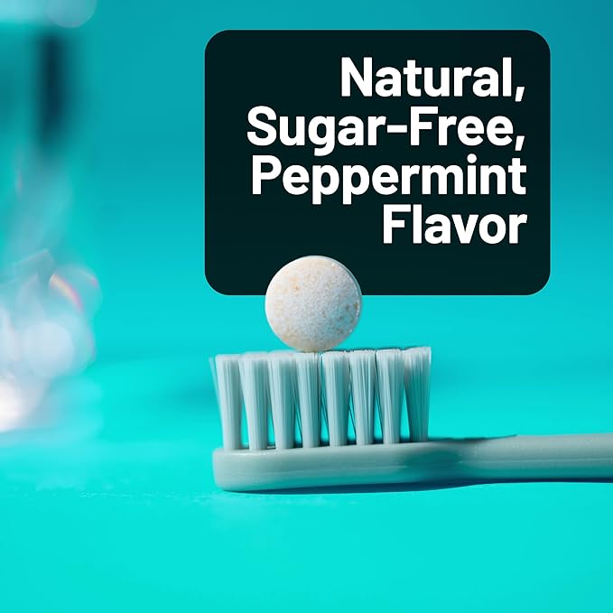 NatureWise Oral Probiotics for Mouth Bad Breath - Chewable Sugar-Free Mint - Lactobacillus reuteri Chewable - Oral Probiotics For Kids & Adults - Non-GMO USA Manufactured - 60 Count[60-Day Supply]