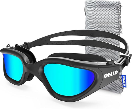 OMID Swim Goggles, P2 Polarized Swimming Goggles for Men Anti-fog Goggles Swimming for Adult Women-StrideForce Fitness