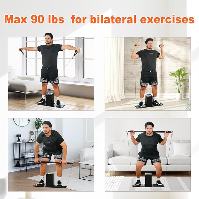 SR3 Smart Home Gym，Portable & Foldable Strength Training Cube Machine for Full Body Workouts，All-in-One Resistance Training Fitness Equipment for Home Use-StrideForce Fitness