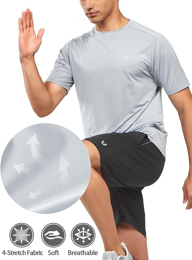 NORTHYARD Men's Athletic Running T-Shirts Quick Dry Workout Shirts Short-Sleeve Sports Gym Tee Tops Performance Activewear-StrideForce Fitness