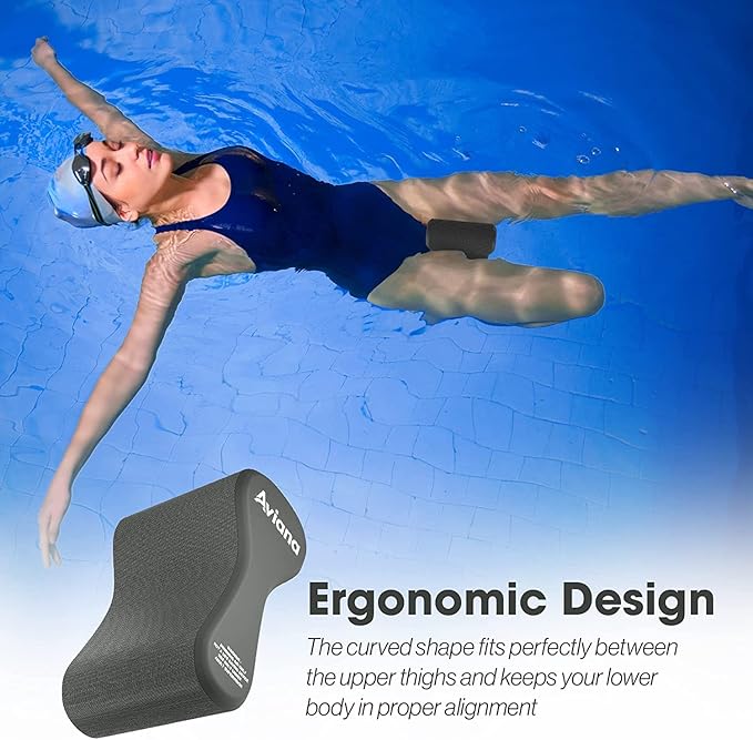 Pull Buoy Swim Training Leg Float for Adults & Youth | Swimming Pool Strokes & Upper-Body Strength EVA & BPA Free-StrideForce Fitness