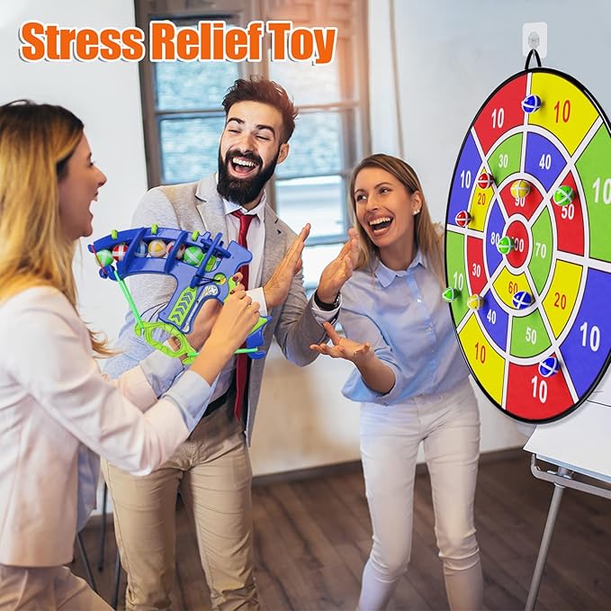 BooTaa 29" Large Dart Board for Kids, Kids Dart Board with Sticky Balls, Boys Toys, Indoor/Sport Outdoor Fun Party Play Game Toys, Birthday Gifts for 3 4 5 6 7 8 9 10 11 12 Year Old Boys Girls-StrideForce Fitness