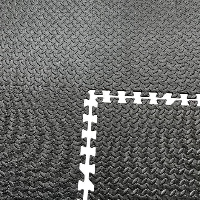 Home Gym Mat, Puzzle Exercise Mat, EVA Interlocking Foam Floor Tiles for Home Workout Equipment and Kids' Play Areas - Blue, 24 in x 24 in x ½ in - (Grey, 24 Pack, 96 SQ FT)-StrideForce Fitness