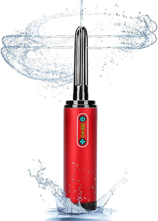 TRAMAN-Enema-Anal-Douche, Enemas-Douches for Men & Women Colon Cleanse, Shower Enema Bulb-Bottles Kit, Electric Rotating Nozzle, Pressure Spray, Two Douching Modes, External Water Supply-StrideForce Fitness