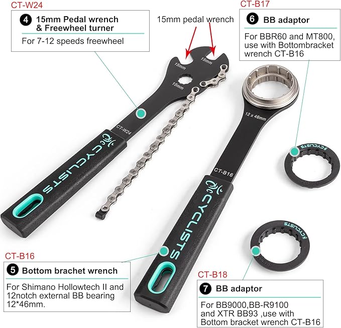 27 Piece Bike Tool Kit - Bike Tools Maintenance Repair Kit - Mountain/Road Bike Bicycle Repair Tool Kit With Storage Case-StrideForce Fitness