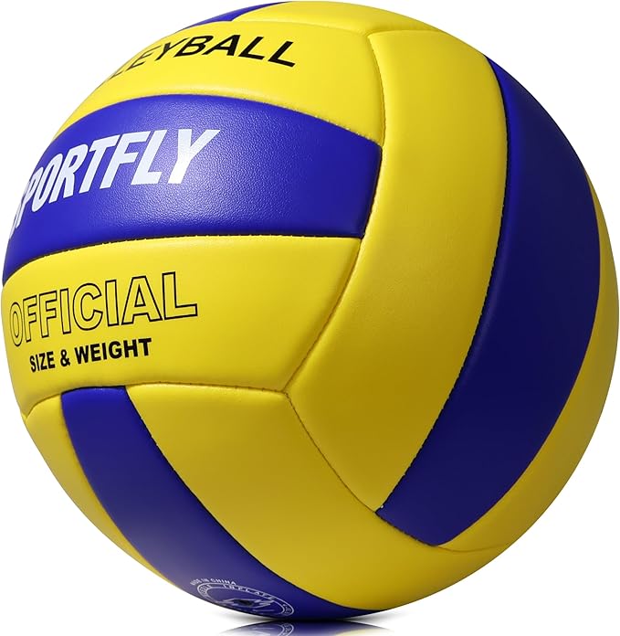 Official Size 5 Volleyball, Soft Indoor Outdoor Volleyball for Game Gym Training Beach Play, 2 Pcs Per Pack with Pump Kit-StrideForce Fitness