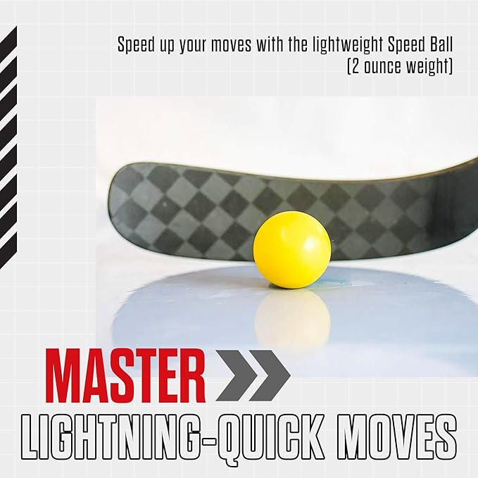 Snipers Edge Hockey Stickhandling Balls - Hockey Dangle Balls with Bag - Improve Stickhandling On and Off The Ice - Bring Anywhere!-StrideForce Fitness