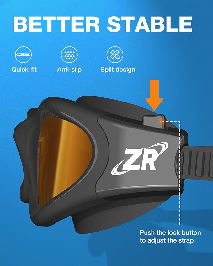 ZIONOR G1 Polarized Swimming Goggles for Unisex Adult Women Anti Fog 100% Anti UV Diving Goggles-StrideForce Fitness