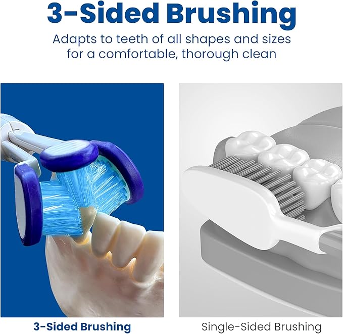 Compatible with Philips Sonicare® ONLY - Replacement Toothbrush Heads - Fits ONLY DiamondClean, Flexcare+, HealthyWhite+, 2 Series Plaque Control, 3 Series Gum Health (Extra Soft Bristles - 3 Pack)