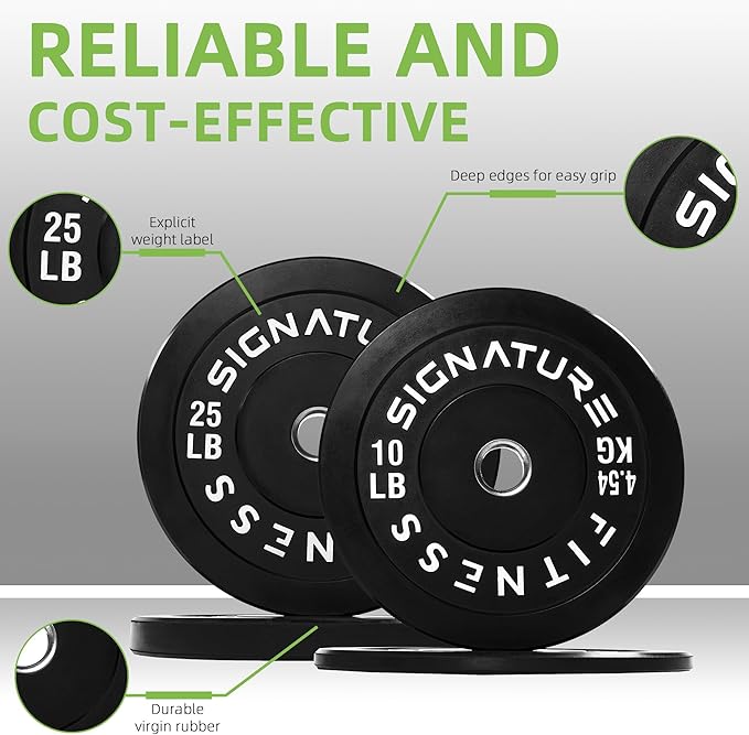 Olympic Bumper Plates Set, 2" Weight Plates for Strength Training & Weightlifting, Paris or Set or Set with Barbell, Multiple Options-StrideForce Fitness