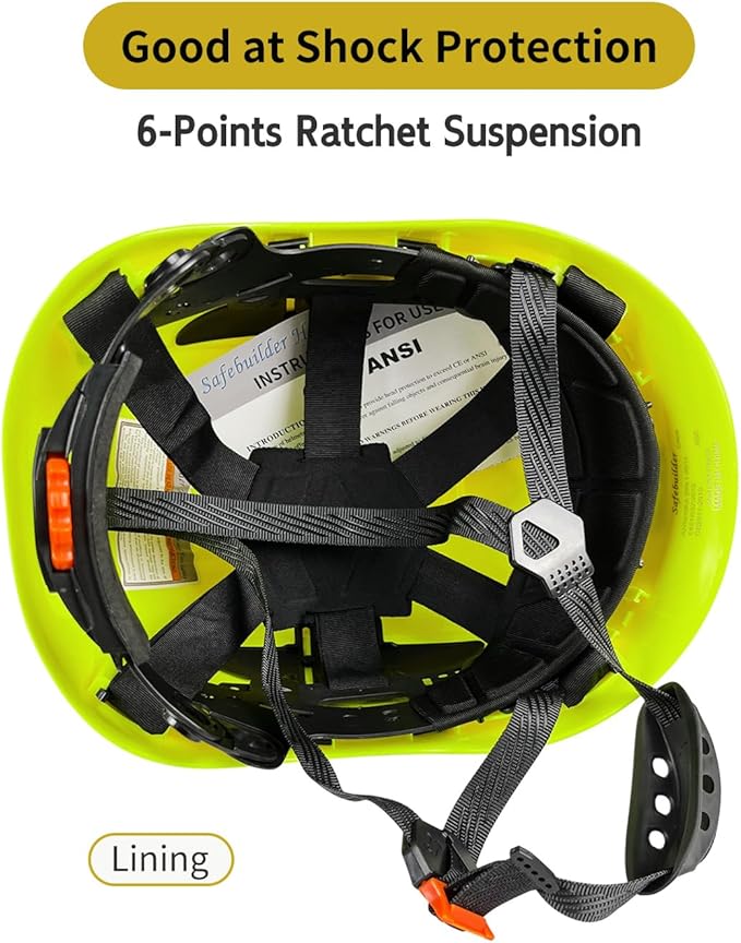 Forestry Safety Helmet with Build-in Visor Mesh Face Shield Ear Muffs 4 in 1 Chainsaw Safety Hard Hats-StrideForce Fitness