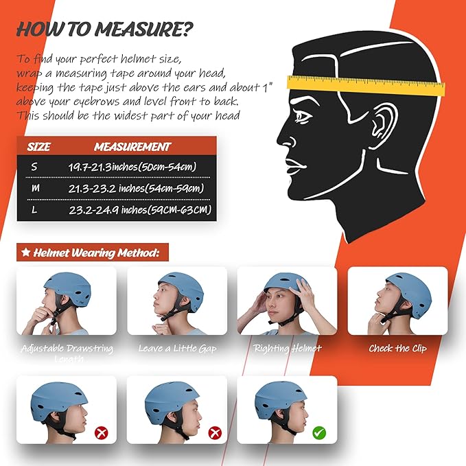 Vihir Adult Water Sports Helmet with Ears - Adjustable Helmet,Perfect for Kayaking, Boating,Surfing-StrideForce Fitness