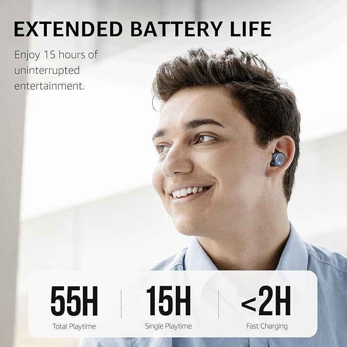 TOZO T10 Wireless Earbuds Bluetooth 5.3 Headphones, App Customize EQ, Ergonomic Design, 55H Playtime, Wireless Charging Case, IPX8 Waterproof Sound in-Ear Headset, 2025 New Version-StrideForce Fitness