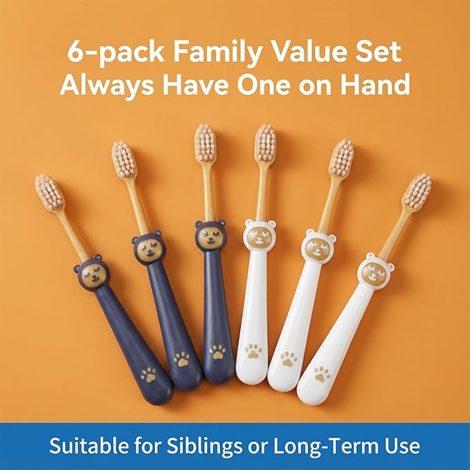 6 Pack Extra Soft Toothbrush for Sensitive TeethWith Adult Wide Head Soft Hair Toothbrush Deep Cleaning Flossing Toothbrushes Adult Manual Toothbrushes Set Effectively Clean Sensitive Teeth or Gingiva