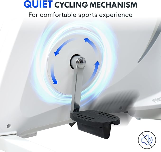 FLEXISPOT Exercise Bike with 2D Desktop, Space Saving Under Desk Bike with Removable Desk, Stationary Bikes Indoor Bikes with 300LBS Heavy Duty 8-Level Resistance Flywheel Optional LCD, V9PRO/V9MAX-StrideForce Fitness