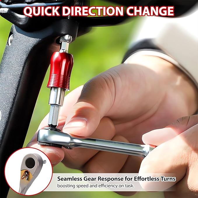 EMERK Bike Repair Tool Kit – Bicycle Multi-Tool Kit with Mini Pump, Ratchet Reversible Tool &10 Tool Bits, Tire Levers, and Portable Bag for Camping and Travel-StrideForce Fitness