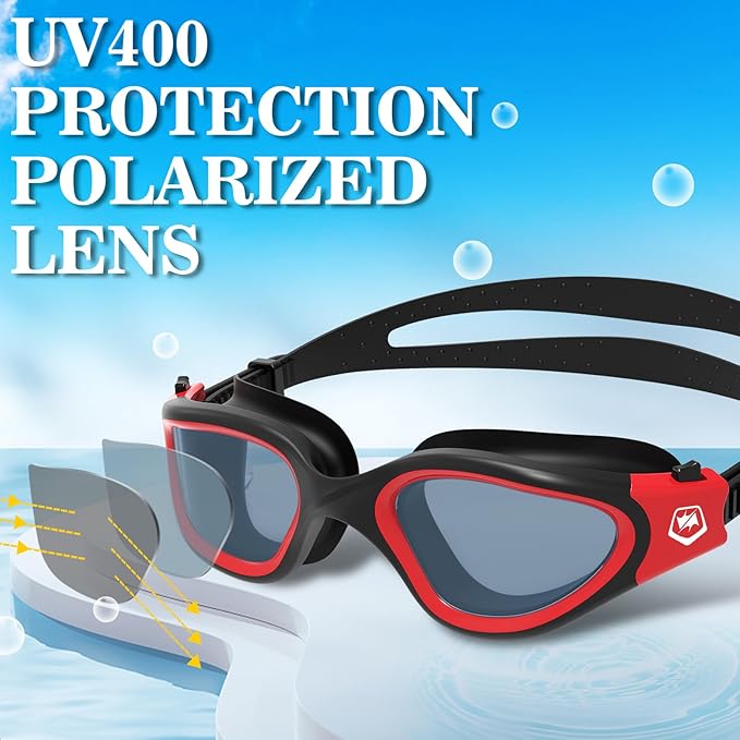 WIN.MAX Polarized Swimming Goggles Swim Pool Goggles Anti Fog Anti UV No Leakage Clear Vision for Men Women Adults Teenagers-StrideForce Fitness