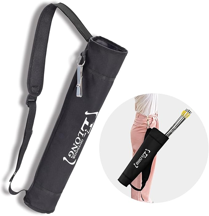 Elong Adjustable Archery Back Arrow Quiver Holder - Upgraded Quiver Arrows for Compound Recurve Bow and Hunting Target Practicing Youth and Adults-StrideForce Fitness