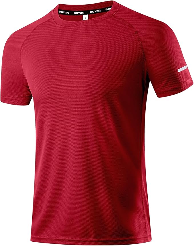 Boyzn 1, 3, 5 or 7 Pack Men's Workout Running Shirts, Dry Fit Moisture Wicking T-Shirt, Gym Athletic Short Sleeve Tee Shirts-StrideForce Fitness