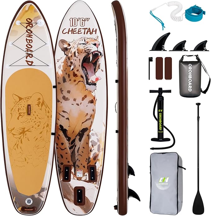 10’6/11’6 Inflatable Stand Up Paddle Board with Premium Paddleboards Accessories, Wide Stable Designed SUP Paddleboard for Adults & Youth.-StrideForce Fitness