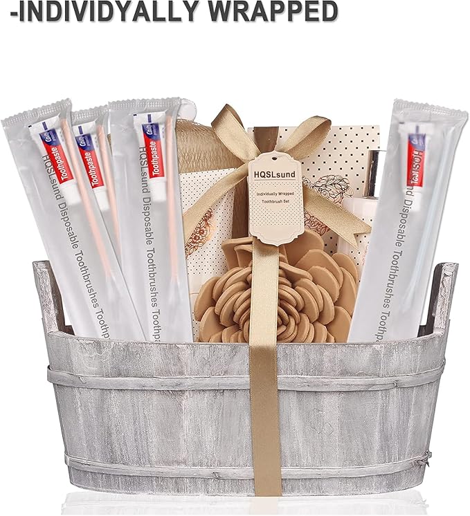 HQSLsund 200 Pack Disposable Toothbrushes with Toothpaste, Individually Wrapped Soft Bristle Toothbrushes, Travel Kit