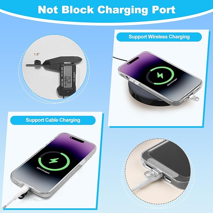 Phone Strap Crossbody Wrist Strap, Upgraded Phone Lanyard with Adjustable Purse-StrideForce Fitness