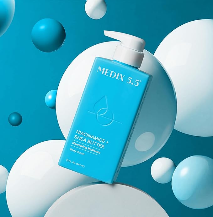 MEDIX Fragrance Free Niacinamide Face Moisturizer + Shea Butter Cream For Face & Body Lotion | Anti Aging Skin Care Firming Cream For Wrinkles, Dark Spots, Large Pores, 15 Fl Oz-StrideForce Fitness