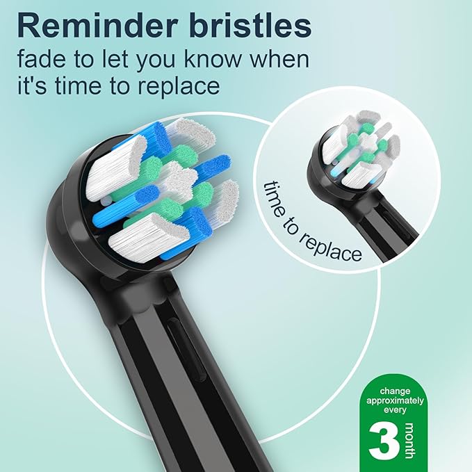 10PCS iO Replacement Heads Compatible with Oral B iO 3 4 5 6 7 8 9 10 Series Electric Toothbrush,IO Toothbrush Heads Compatible with Oral B iO,Medium-Hard bristles Care for Your Teeth,Black