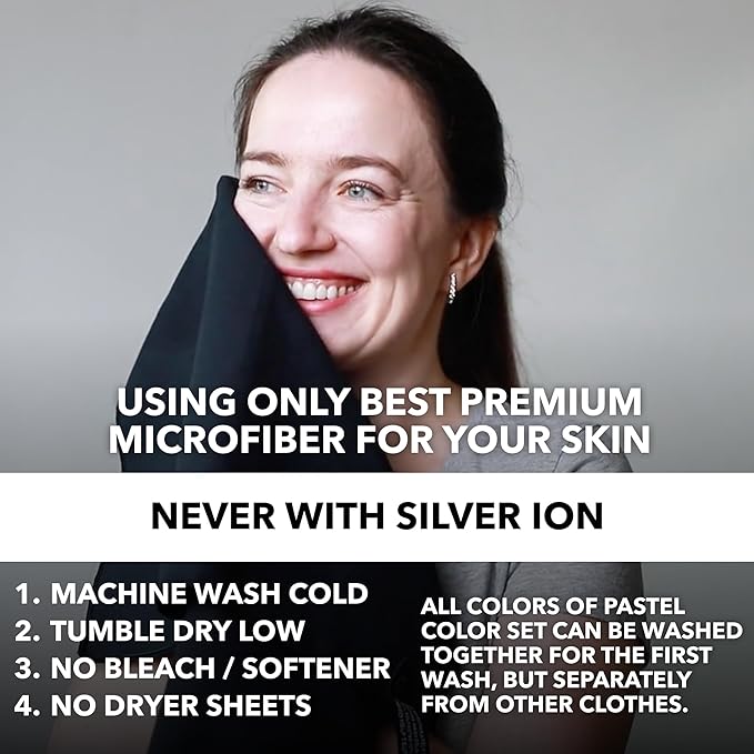 Microfiber Workout Towels - Quick Dry, Highly Absorbing, Odor-Free, for Women & Men - Gym Sweat Sports Towel for Hot Yoga, Tennis, Running, Exercise, Working Out, Camping, Set of 5 Pastel-StrideForce Fitness