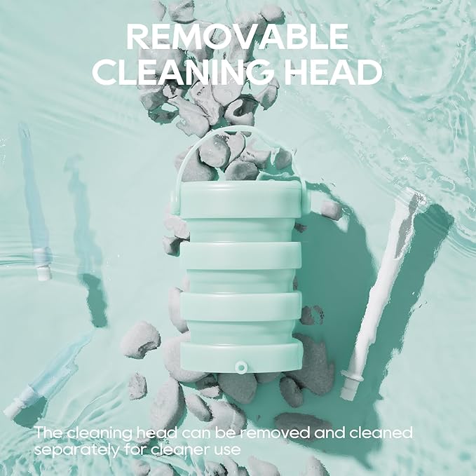 Silicone Collapsible Enema Bucket Kit, 1.2 Quart Enema Buckt, 5.3ft Enama Hose, 5 Enima Tips, Coffee enemas for Colon Cleanse Men and Women-StrideForce Fitness