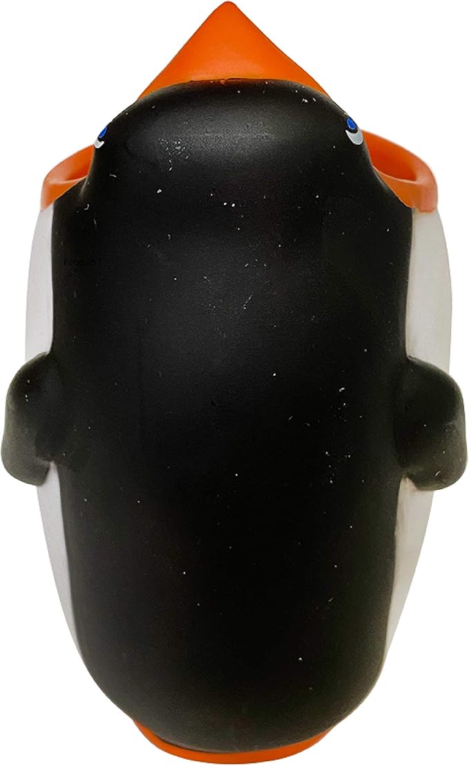 Kids Toothbrush Holder Toothbrush Organizer – Durable Silicone Animal Tooth Brush Holder – Easy to Clean Toothbrush and Toothpaste Holder – Toothbrush Holders for Bathrooms by Lily’s Home [Penguin]