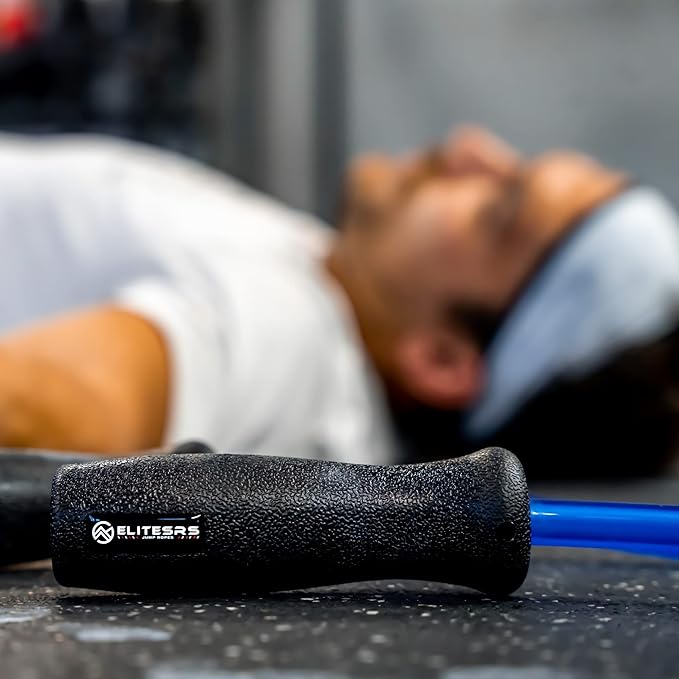 Elite Jumps Muay Thai 2.0 Weighted Jump Rope - Designed for High-Intensity Training, Muay Thai, & MMA Workouts - Heavy 1.3lb PVC Jump Ropes for Fitness-StrideForce Fitness