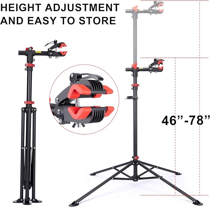 CXWXC Bike Repair Stand - For Maintenance Workstand Ebike Shop Home Mechanics for E Bike, Mountain and Road-StrideForce Fitness