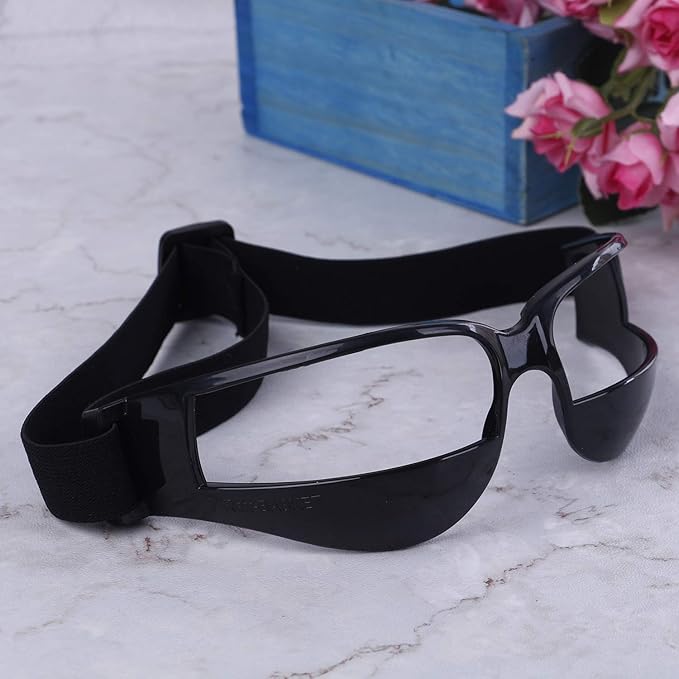 Olgaa Basketball Goggles Sport Dribble Specs Black (2 Pieces) - Sports Dribbling Specs Training Aid for Teenagers Kids Gifts-StrideForce Fitness