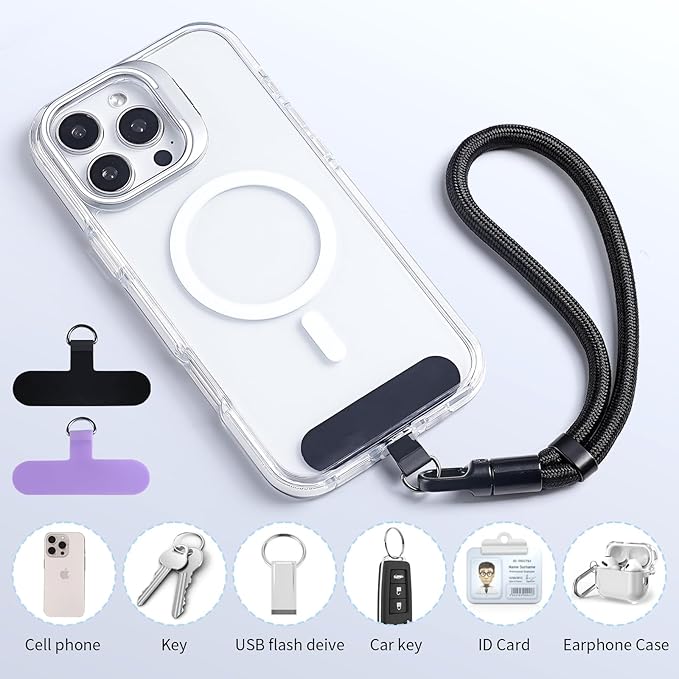 2 Pack Phone Lanyard for Cellphone Case, Phone Wrist Strap for Case, Cellphone Strap Wrist Lanyard for Women and Men-StrideForce Fitness