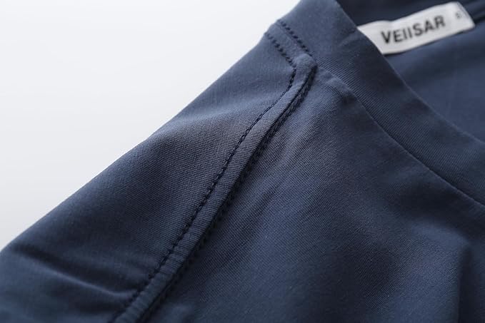 VEIISAR Premium V Neck T Shirts for Men - Modern Fitted Tees Vneck Undershirts-StrideForce Fitness