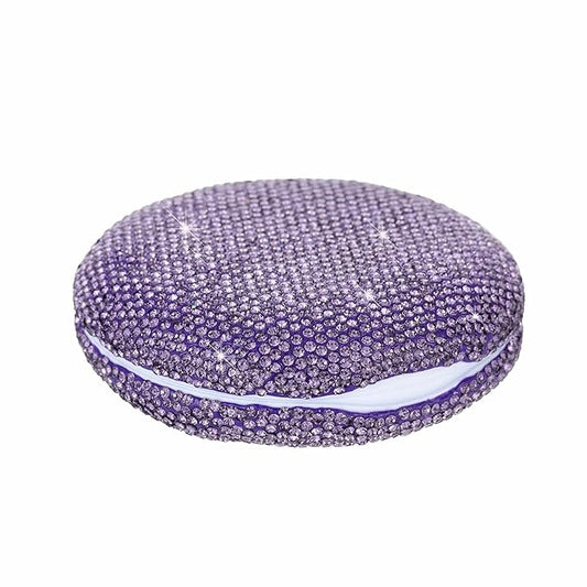 Retainer Case Cute Mouse Guard Case Slim Aligner Case Compatible with Invisalign Bling Night Guard Case Orthodontic Retainer Box Magnetic Denture Holder (Light Purple)