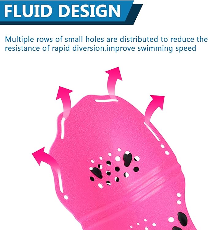 Hikeen Swim Paddle Hand for Adult and Junior, Swim Training Hand Paddles with Adjustable Straps, Swimming Hand Paddles for Training-StrideForce Fitness