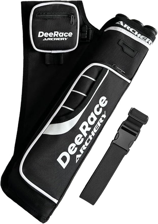 DEERACE Archery Hip Quiver, 3 Tubes Arrow Holder for Compound and Recurve Bow-StrideForce Fitness