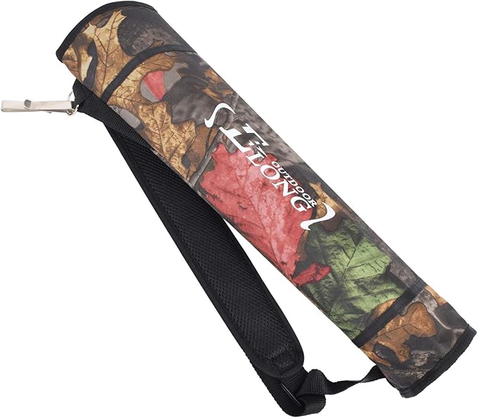 YLS Archery Hip and Back Quiver for Arrows - Black Arrow Quiver for Kids and Adults - Adjustable Arrow Holder with a Padded Strap and Belt Clip - Archery Accessories for Field and Practice-StrideForce Fitness