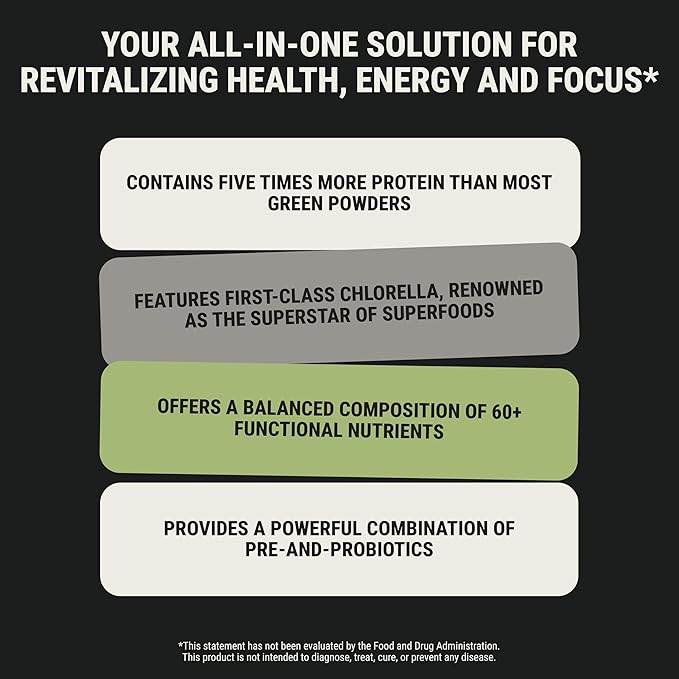 ON3 Athletic Protein Greens Supplement with chlorella, eleuthero and MCT Powder (5 Servings, Herbal)-StrideForce Fitness